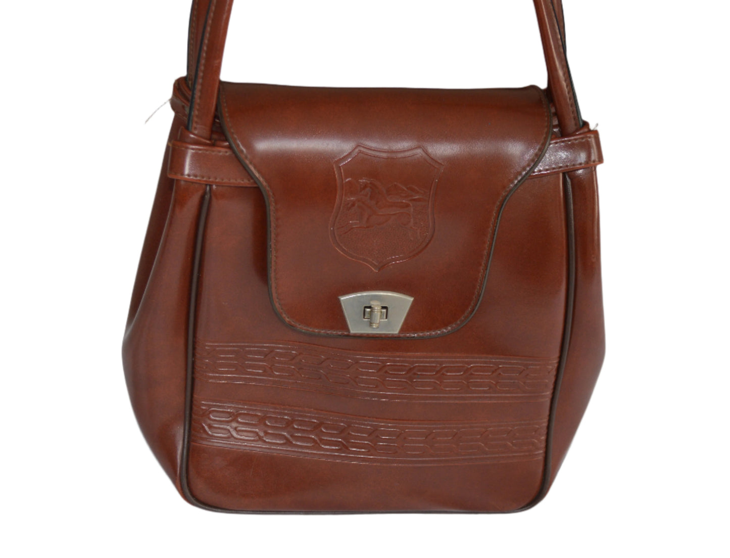 Leather Handbag with embossed detail