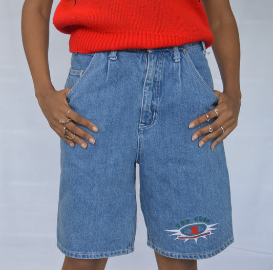Knee Length Denim Shorts