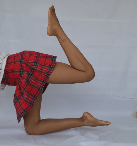 Classic Plaid Pleated Skirt