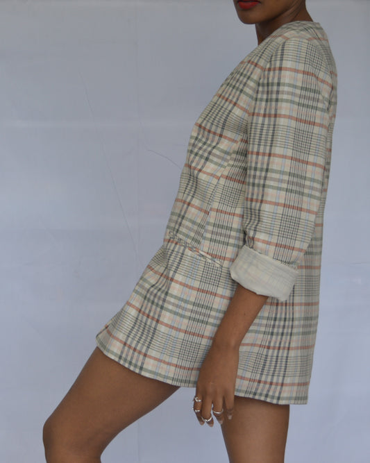 Brown Plaid Jacket