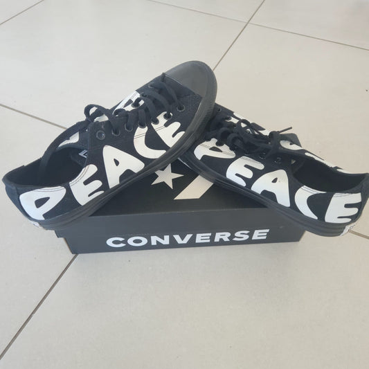 Converse Unisex Chuck Taylor All Star Peace Powered Lo Black/White